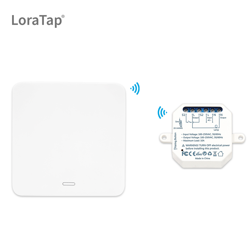 Home Improvement Years - LoraTapไร้สายสวิทช์แสงรีโมทคอนโทรลHome Improvement RF 433 Kineticผนังไม่มีสายที่จำเป็นติดตั้งง่าย