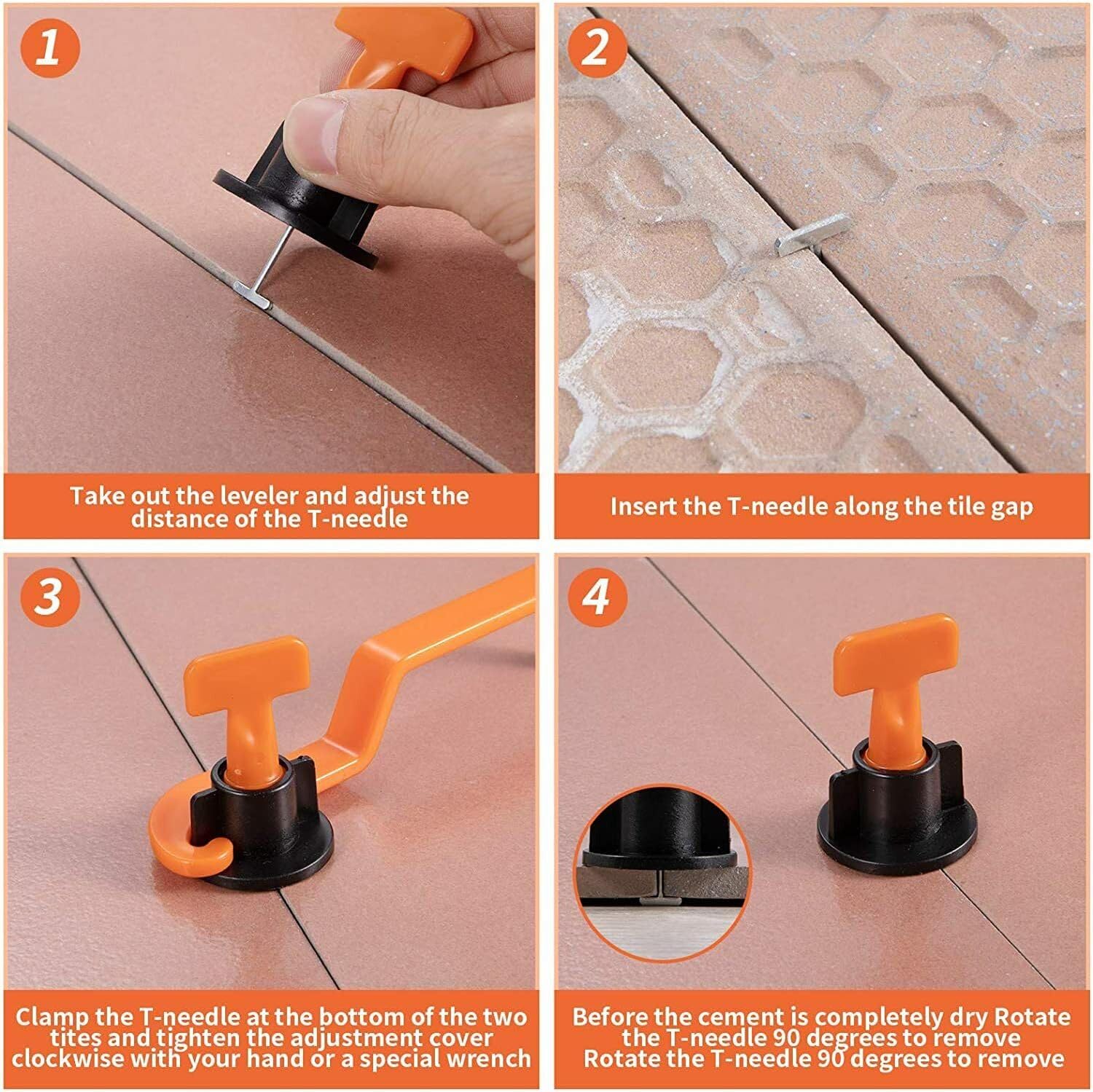 51 ชิ้นชั้นกระเบื้อง Leveling  - Tile Leveling Clip บทวิจารณ์และราคา