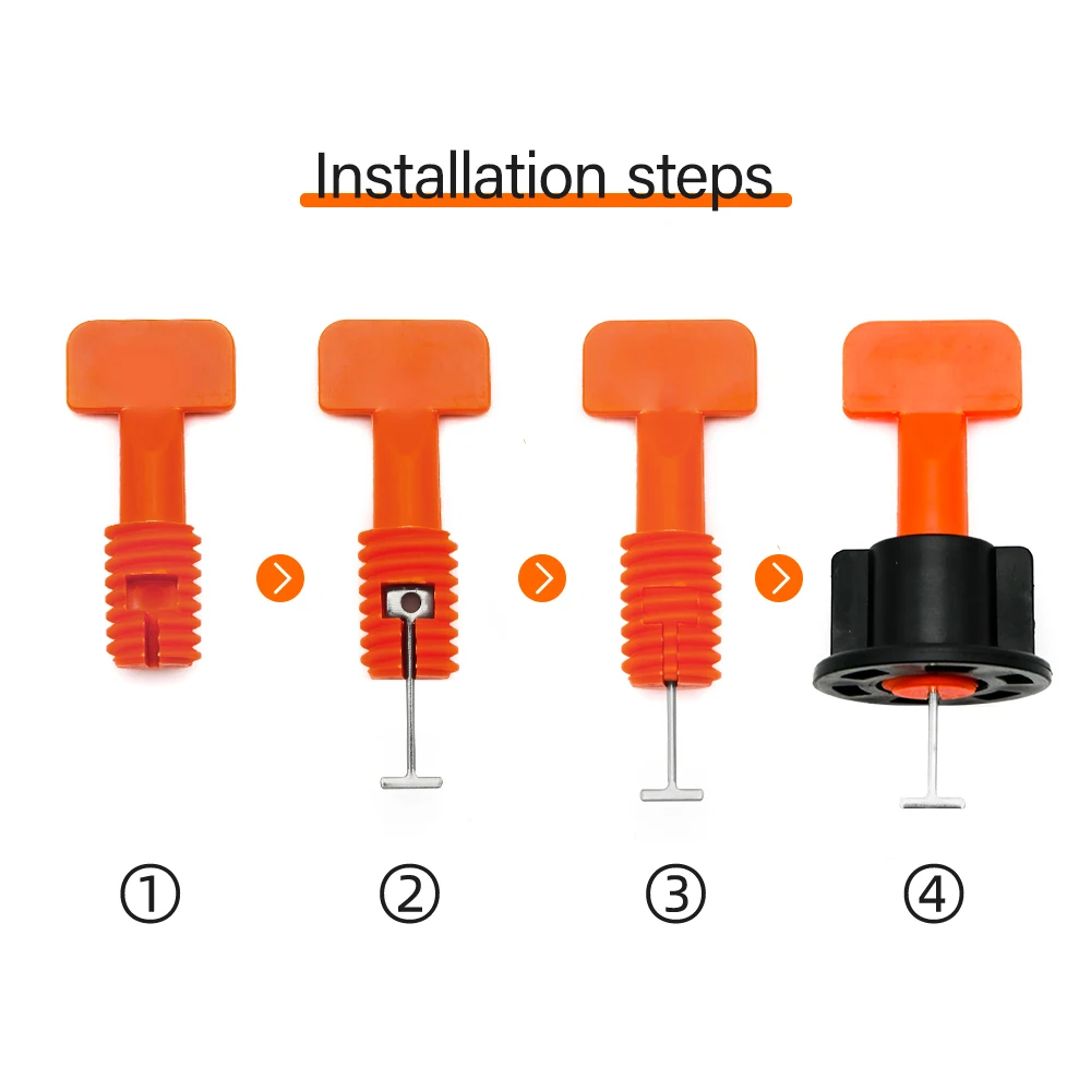 51 ชิ้นชั้นกระเบื้อง Leveling  - Tile Leveling Clip บทวิจารณ์และราคา
