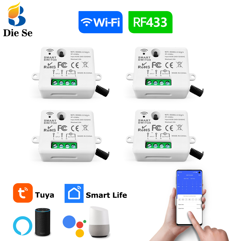 Tuya WiFi สมาร์ทสวิตช์ไฟ 433MH - Home Improvement Years บทวิจารณ์และราคา