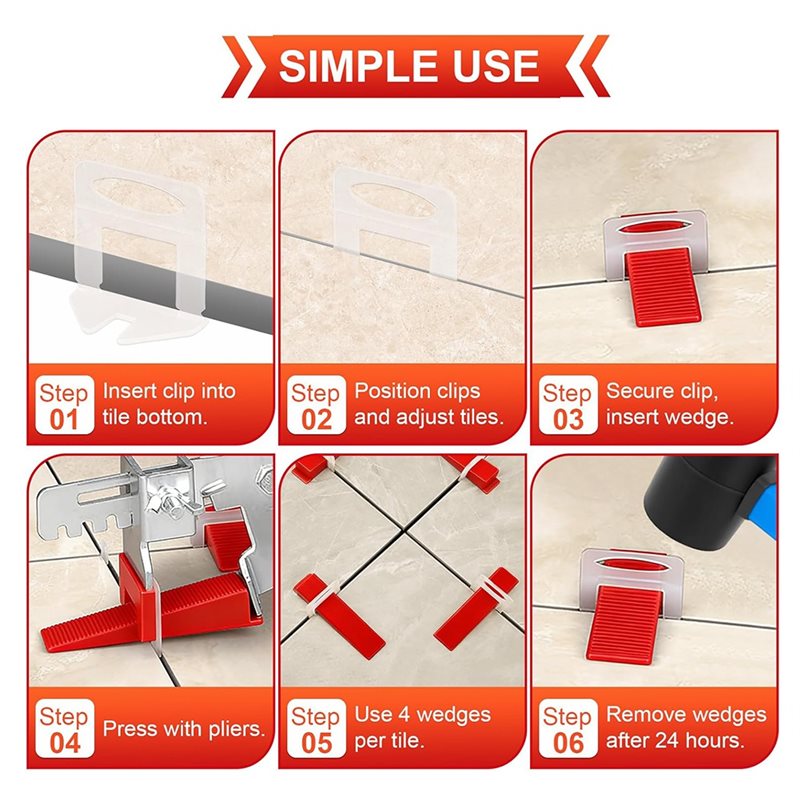 ระบบปรับระดับกระเบื้อง B03C ปร - Tile Leveling Clip บทวิจารณ์และราคา